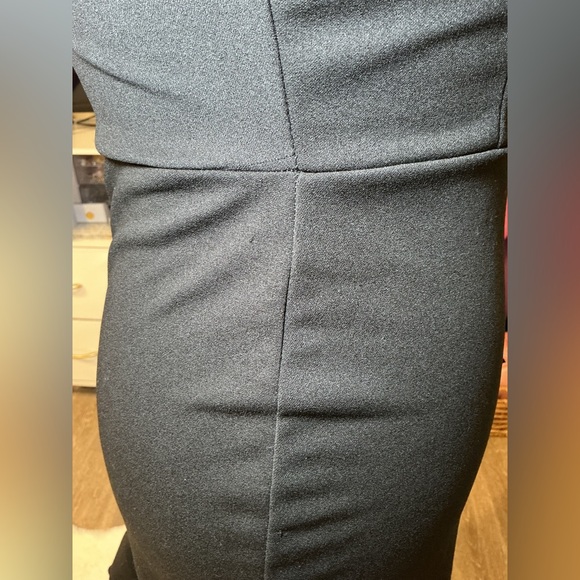 Black clear straps mini Dress - Picture 4 of 9